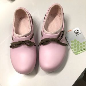 CROCS - Women’s Size 5W - Pink (Bubblegum/Walnut) - NWT
